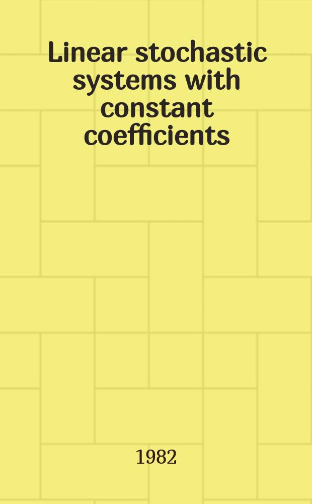 45 : Linear stochastic systems with constant coefficients