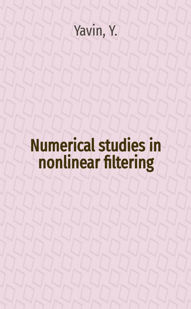64 : Numerical studies in nonlinear filtering