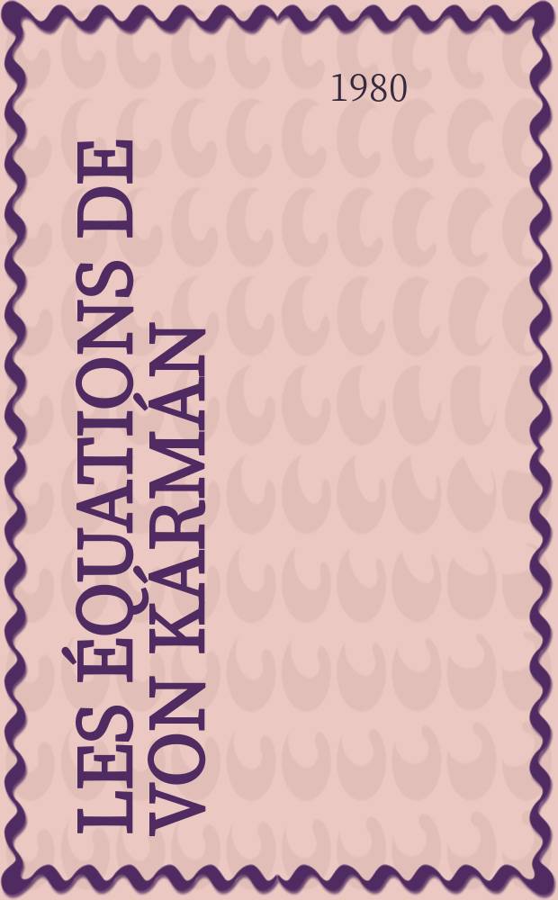 Les équations de von Kármán