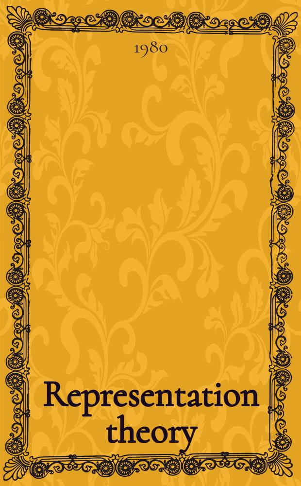 Representation theory