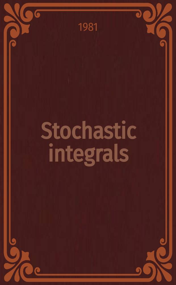 Stochastic integrals