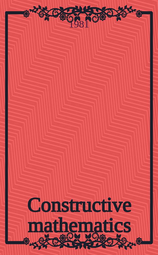Constructive mathematics
