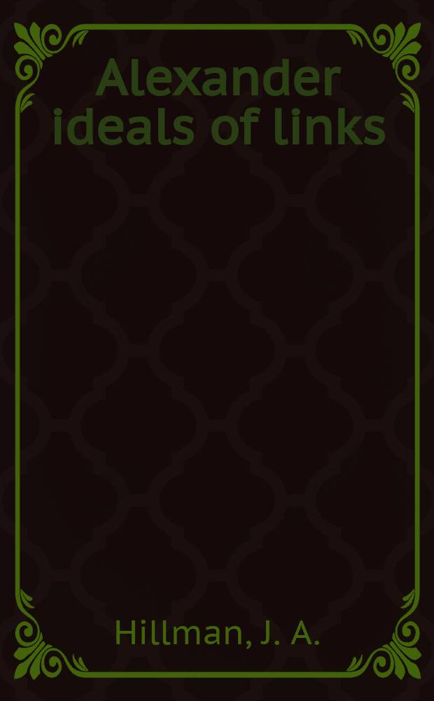 Alexander ideals of links