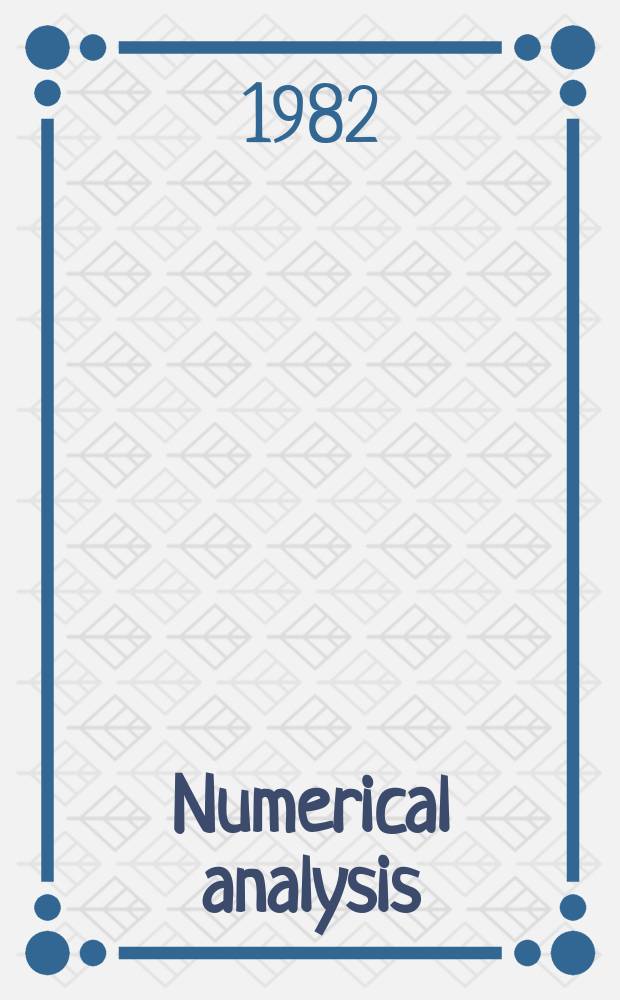 Numerical analysis