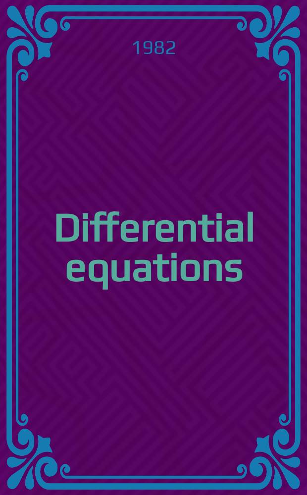 Differential equations