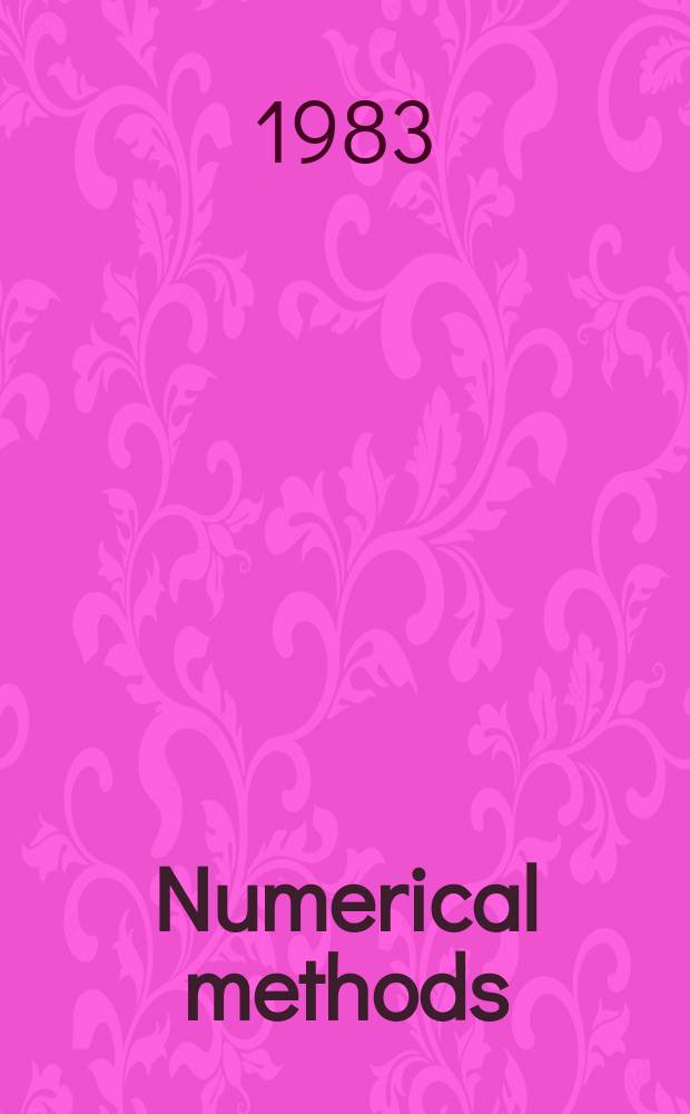 Numerical methods