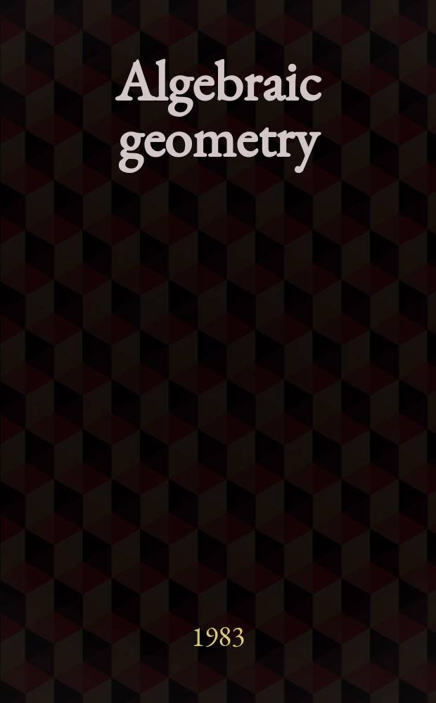 Algebraic geometry