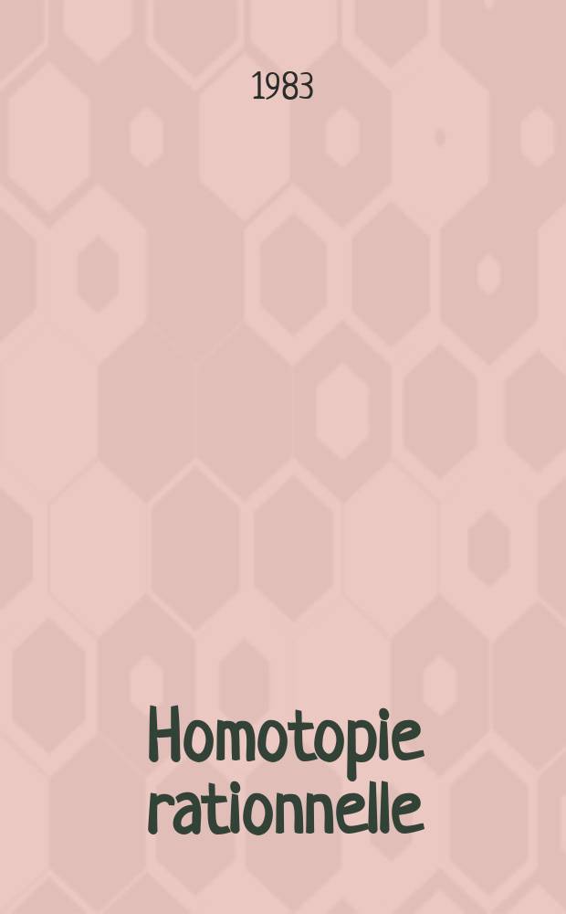 Homotopie rationnelle