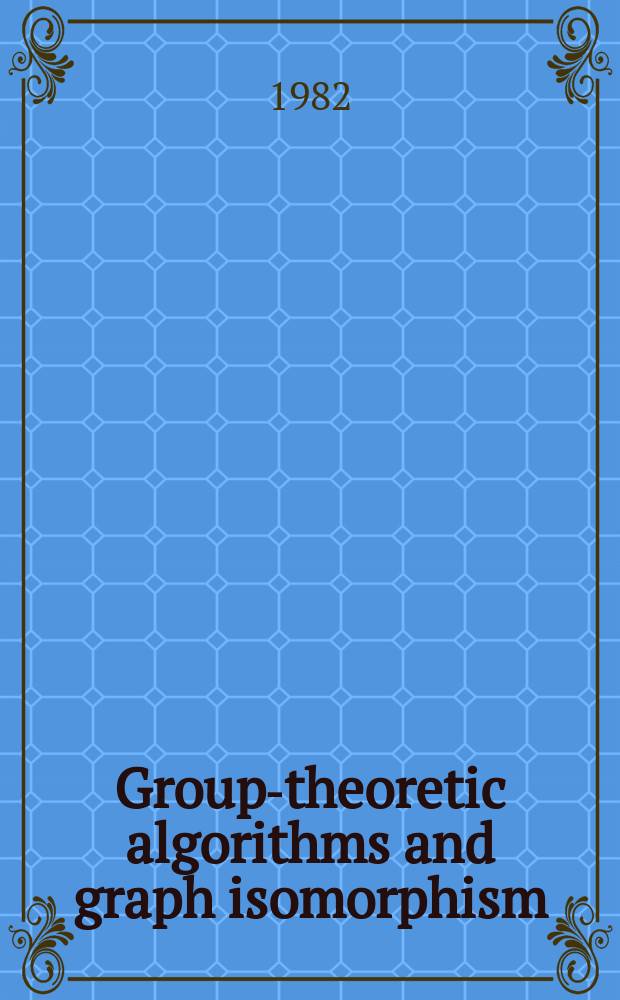 Group-theoretic algorithms and graph isomorphism