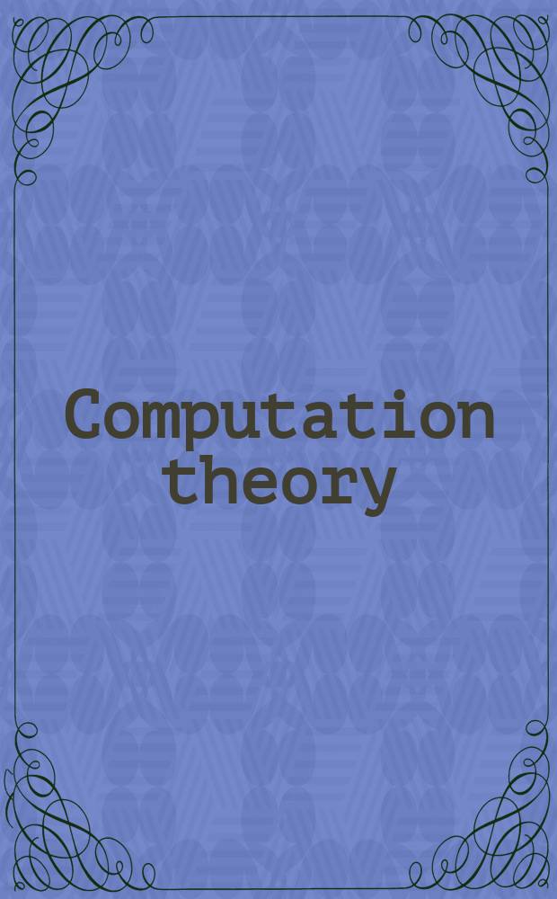 Computation theory