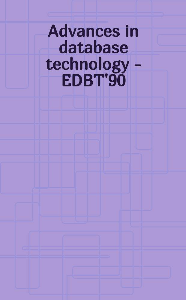Advances in database technology - EDBT'90