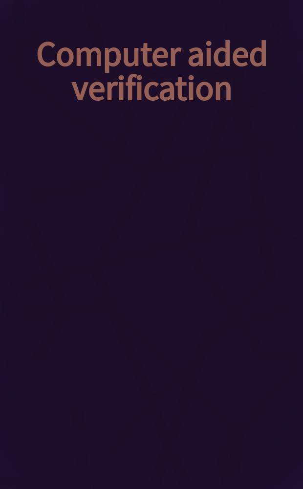 Computer aided verification