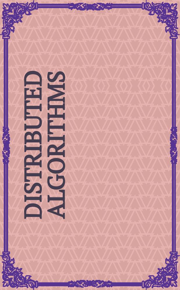 Distributed algorithms