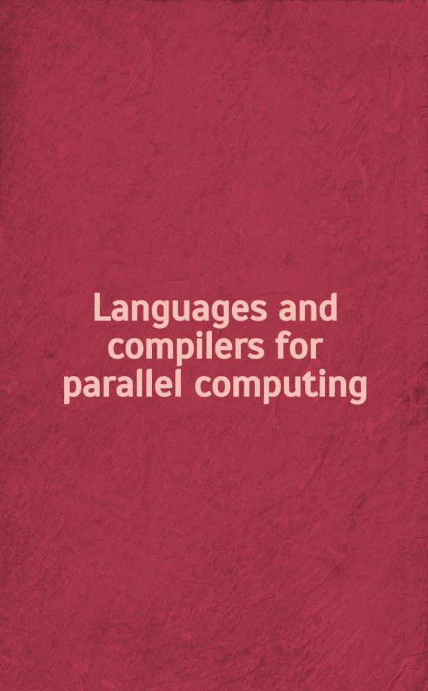 Languages and compilers for parallel computing