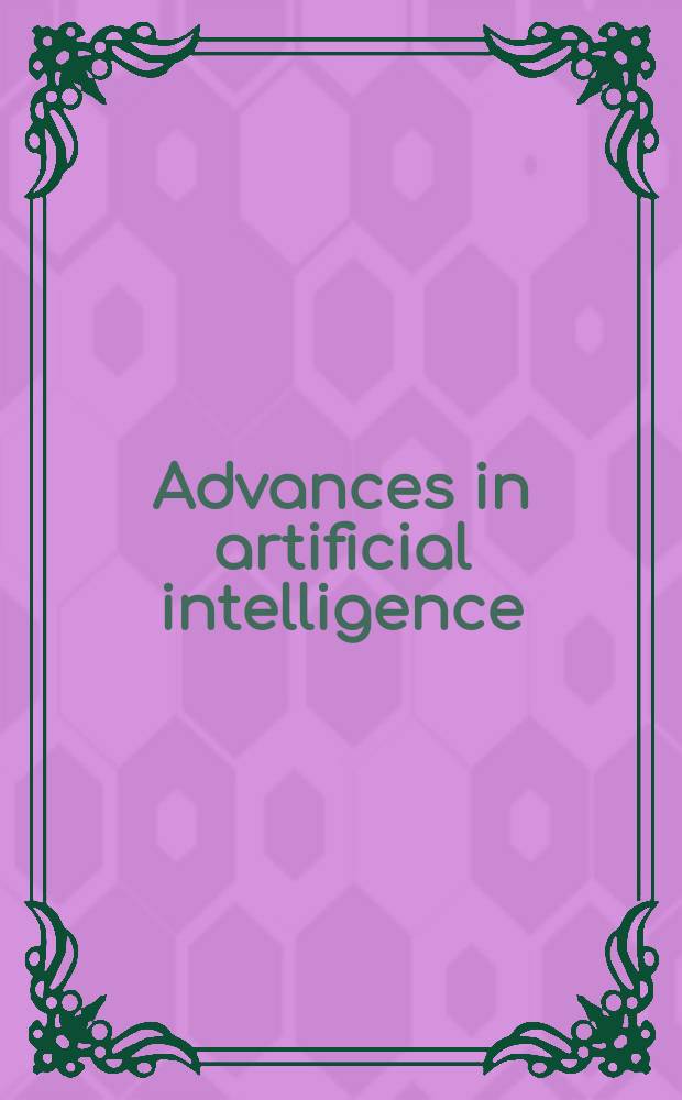 Advances in artificial intelligence