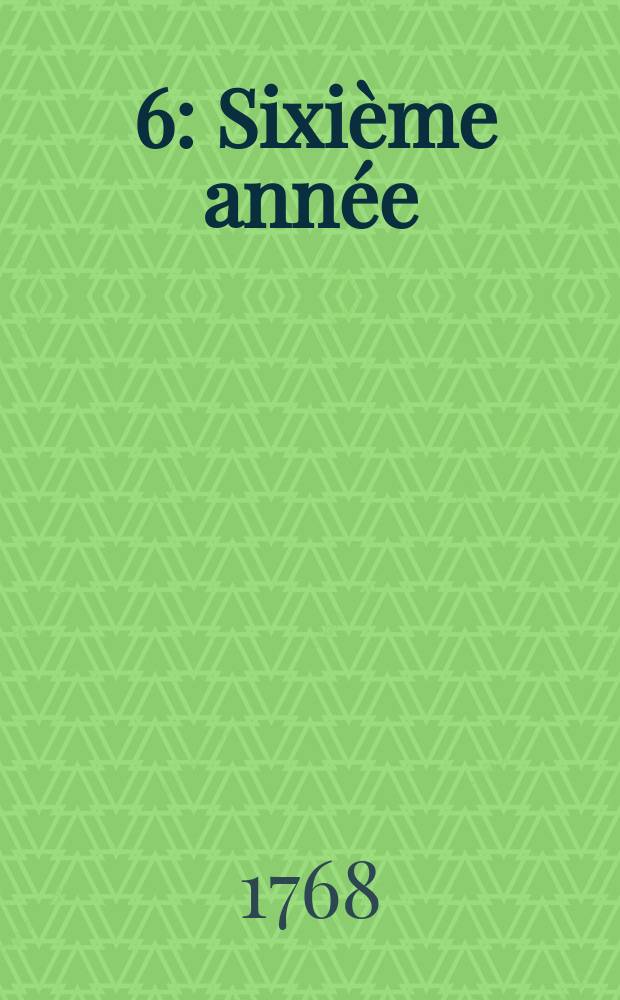 [6] : Sixième année