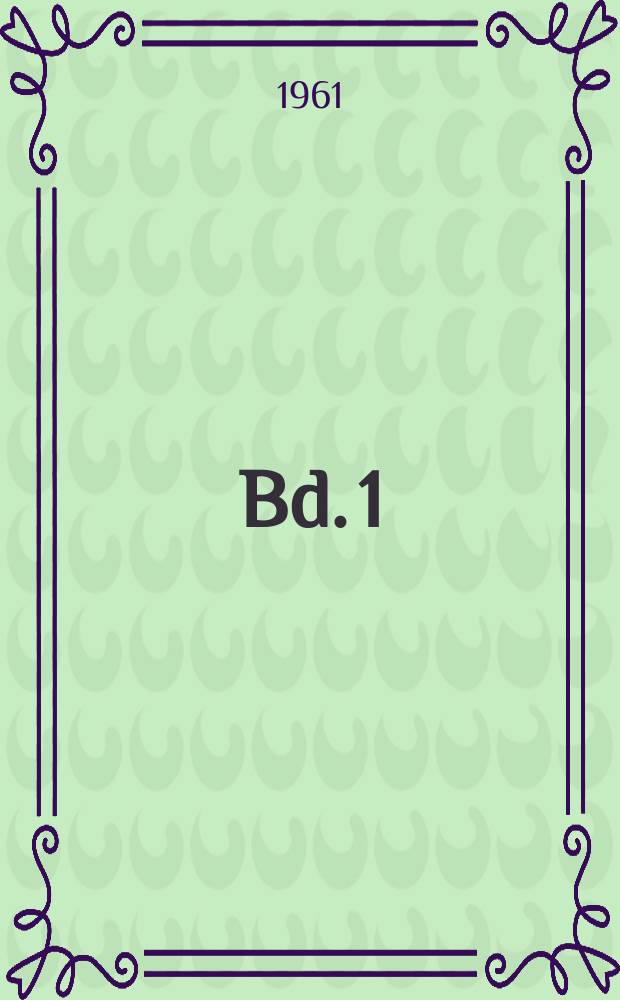 Bd. 1