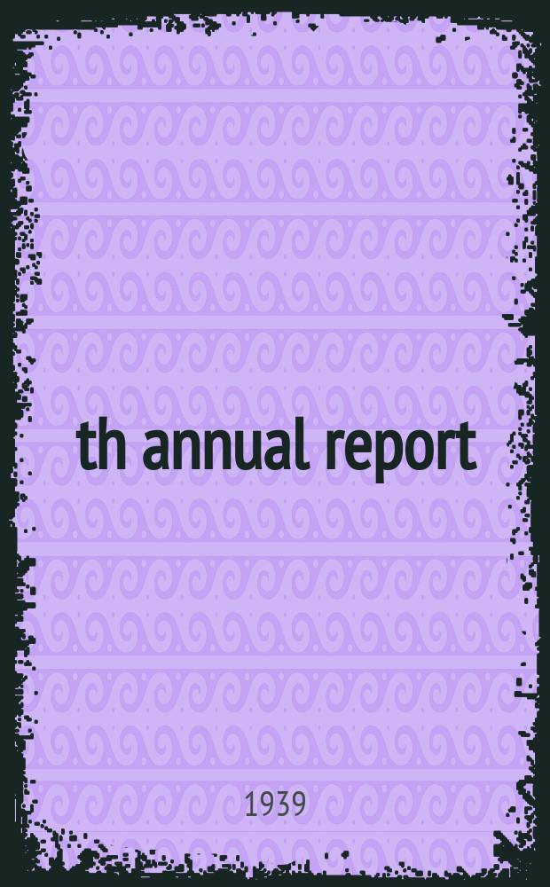 30th annual report