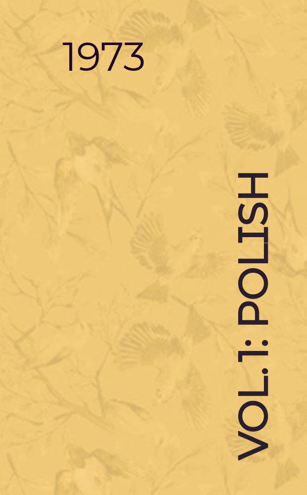 Vol. 1 : Polish