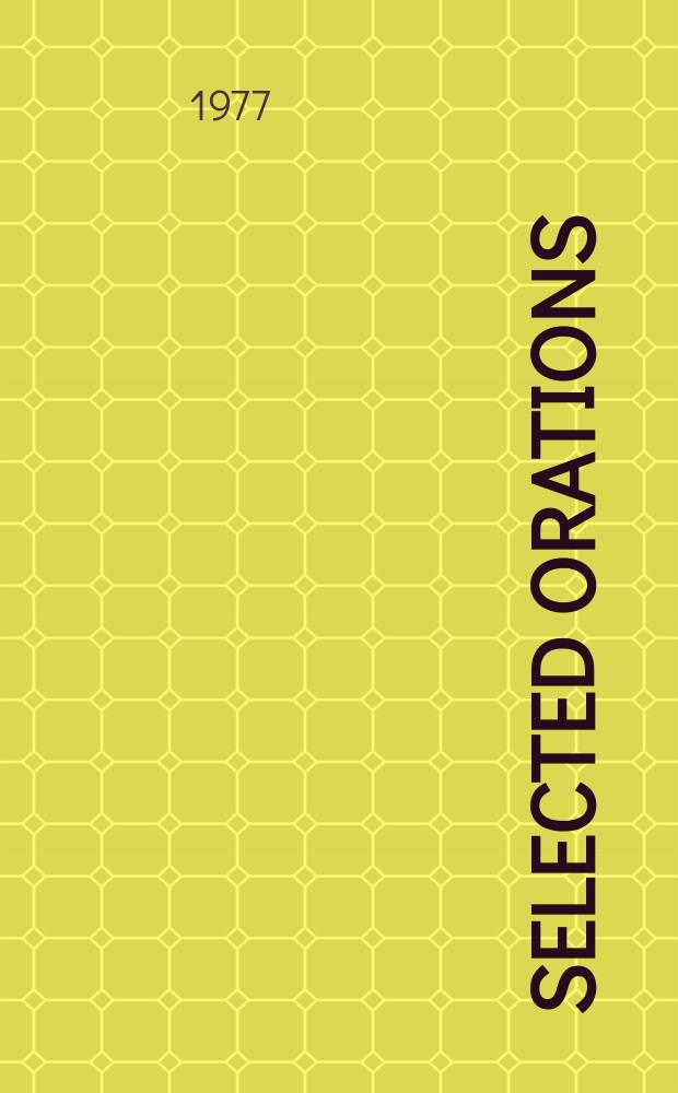 2 : Selected orations