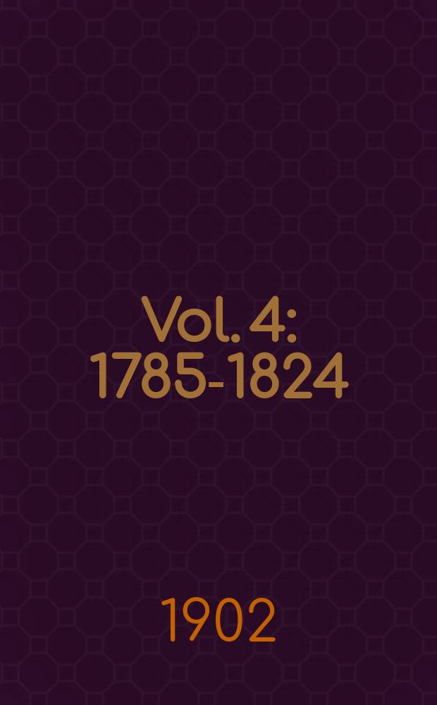 Vol. 4 : 1785-1824