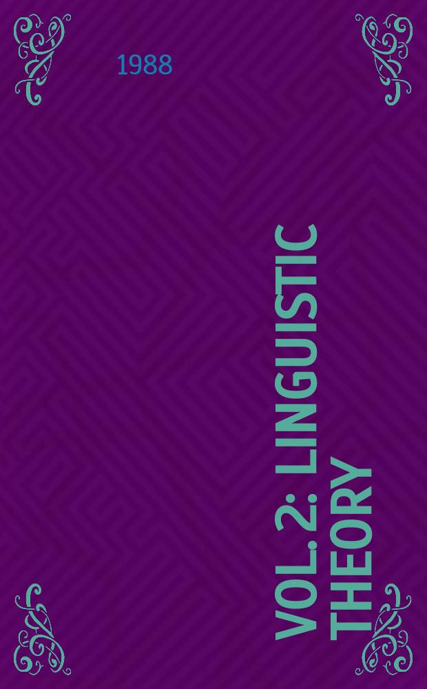 Vol. 2 : Linguistic theory