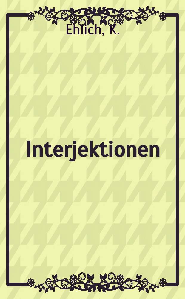 Interjektionen