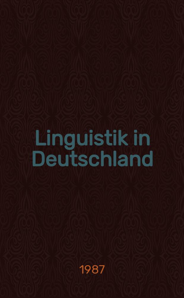 Linguistik in Deutschland