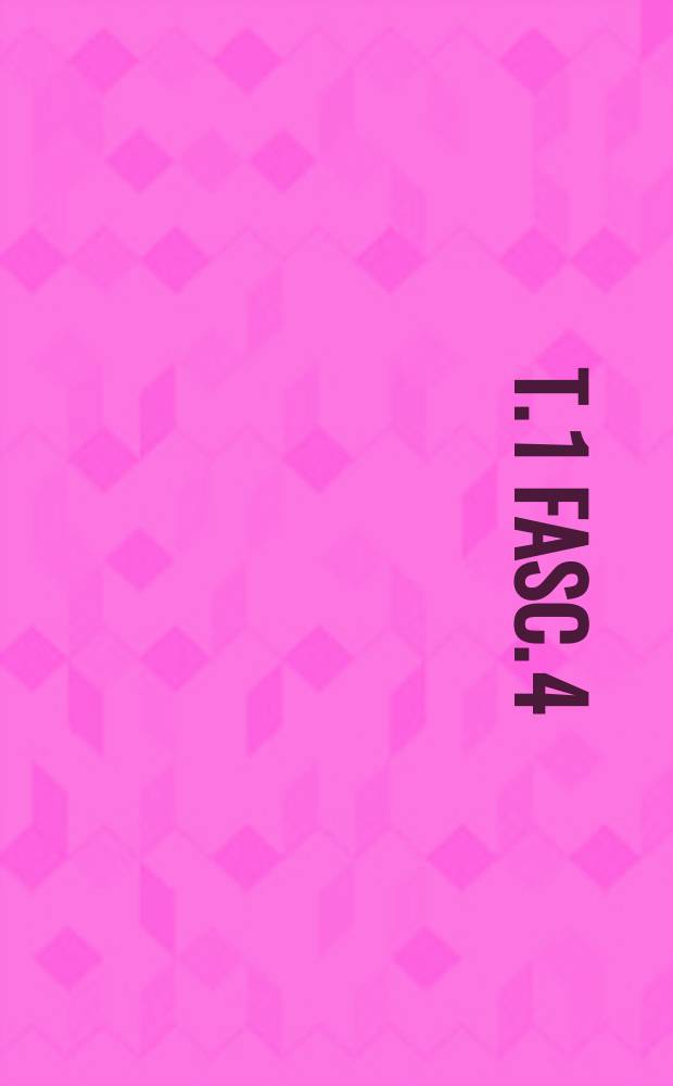 T. 1 Fasc. 4