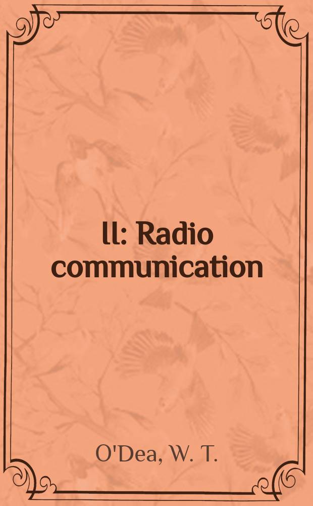 II : Radio communication