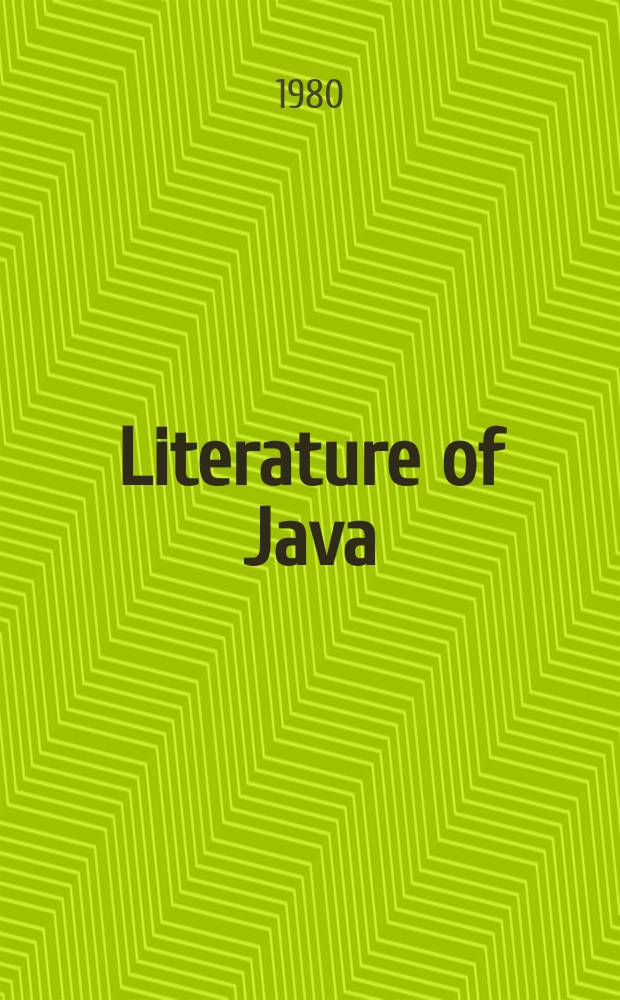 20 : Literature of Java