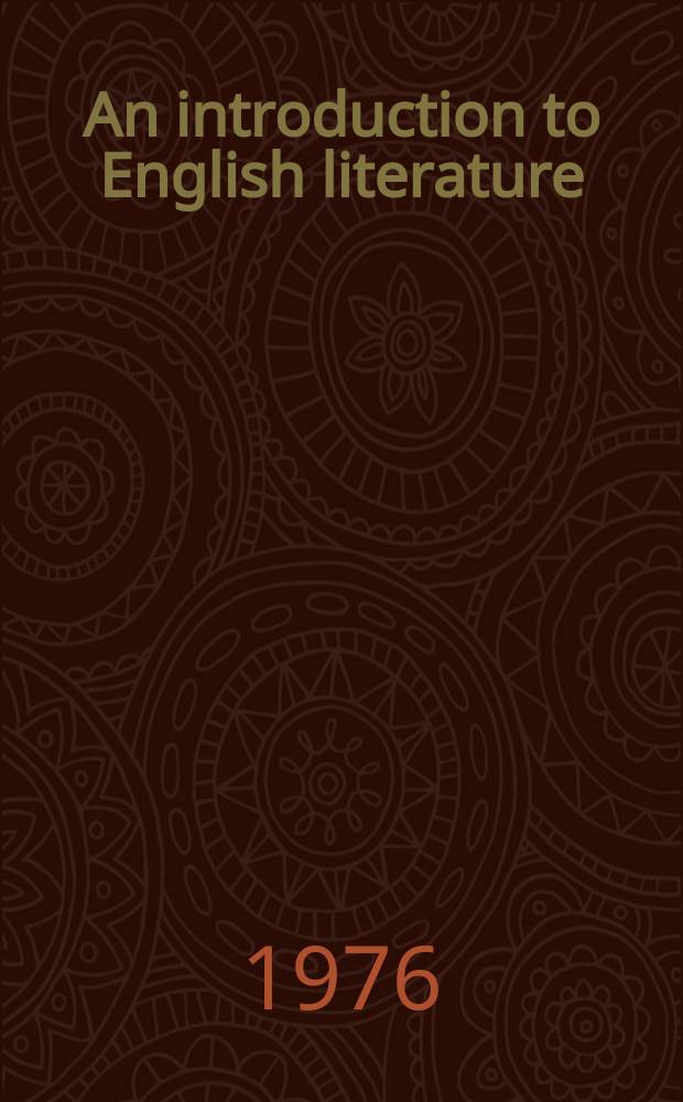 7 : An introduction to English literature