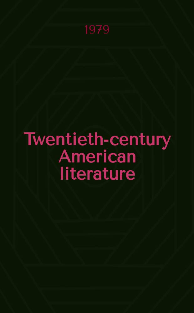 8 : Twentieth-century American literature (1920-1950)