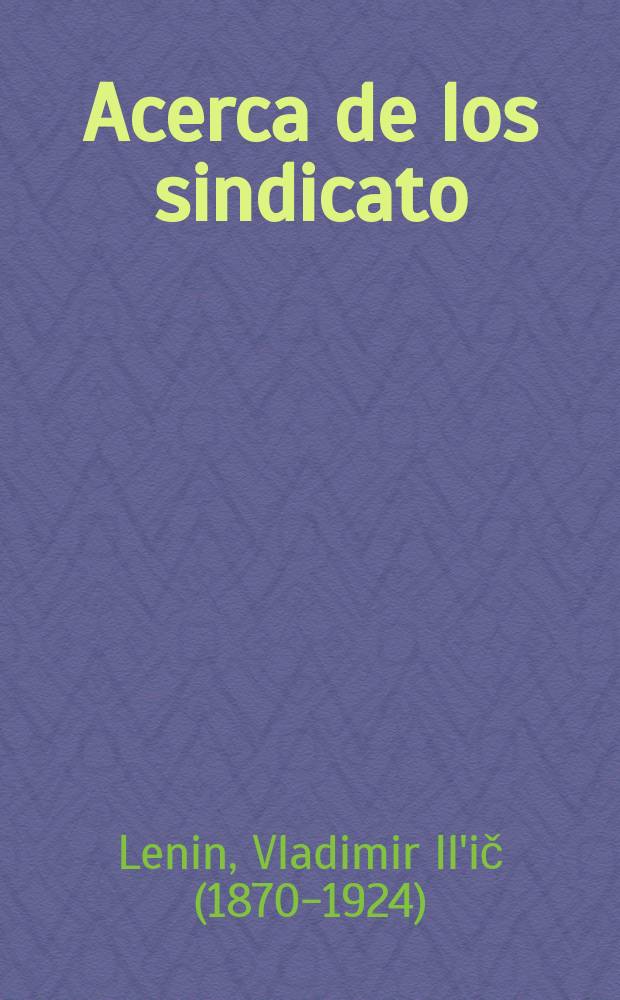 Acerca de los sindicato