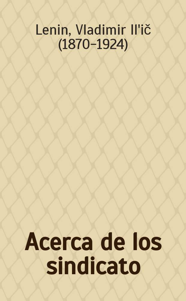 Acerca de los sindicato