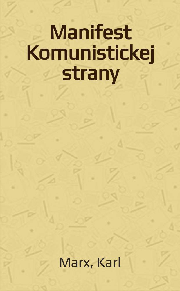 13 : Manifest Komunistickej strany