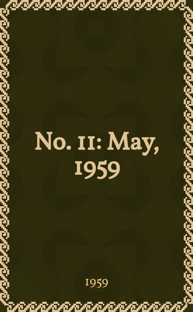 No. 11 : May, 1959