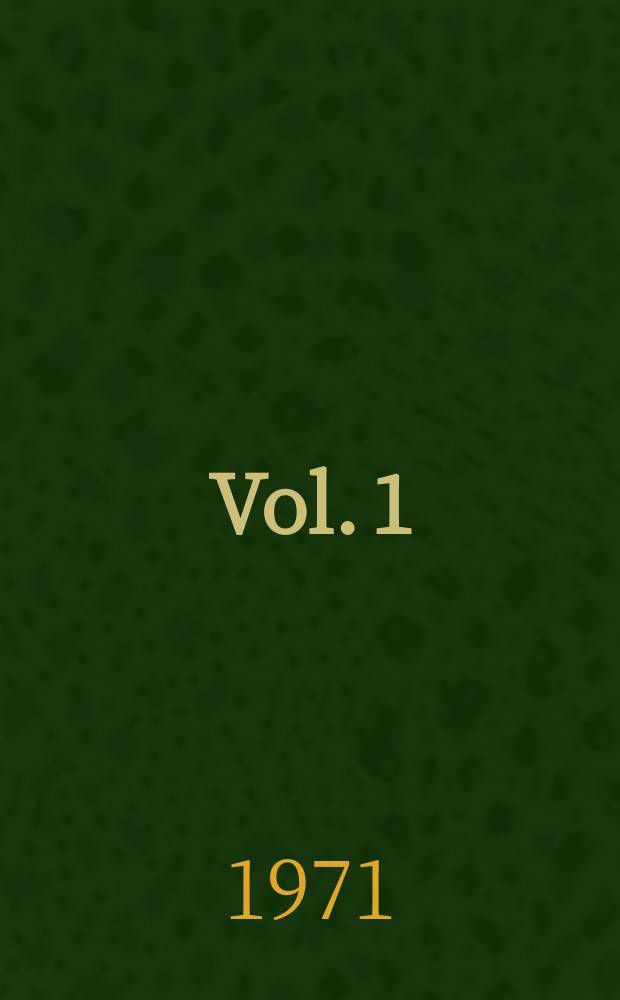 Vol. 1