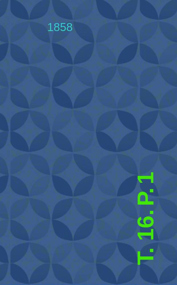 T. 16. P. 1