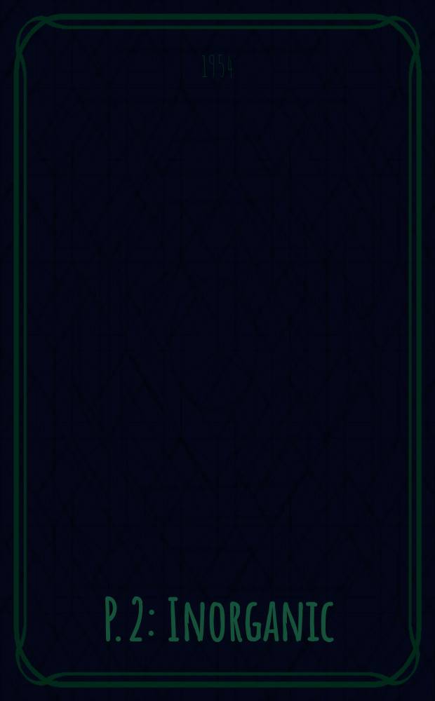 P. 2 : Inorganic