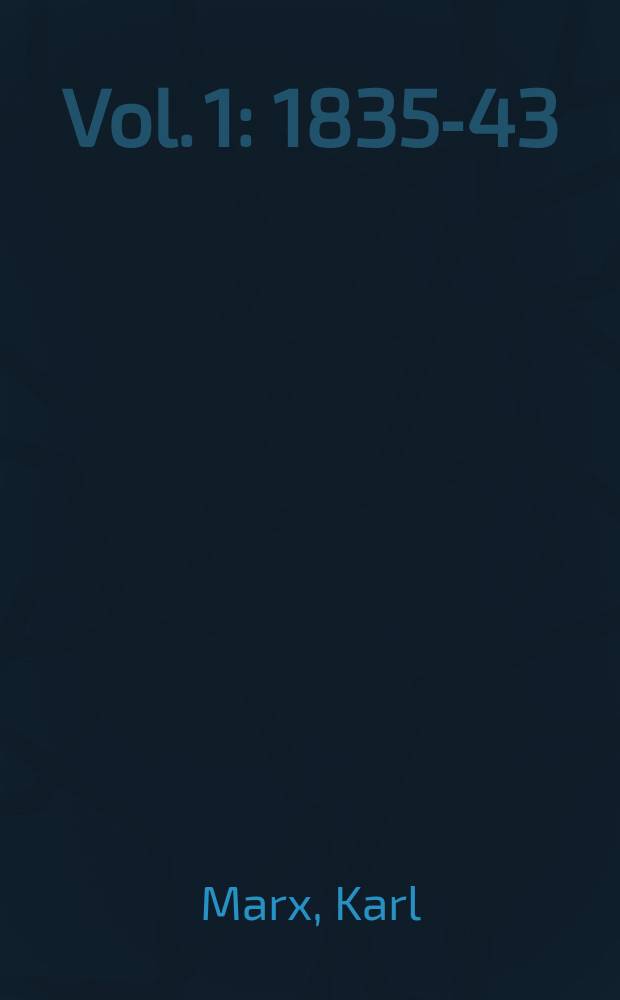 Vol. 1 : 1835-43