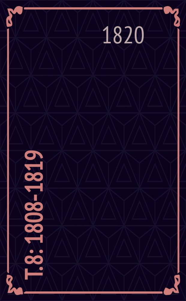 T. 8 : 1808-1819