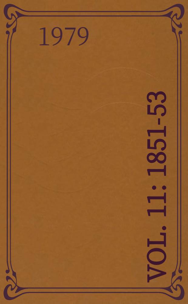 Vol. 11 : 1851-53
