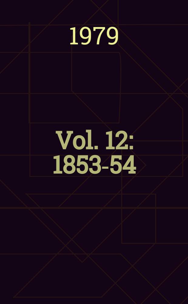 Vol. 12 : 1853-54