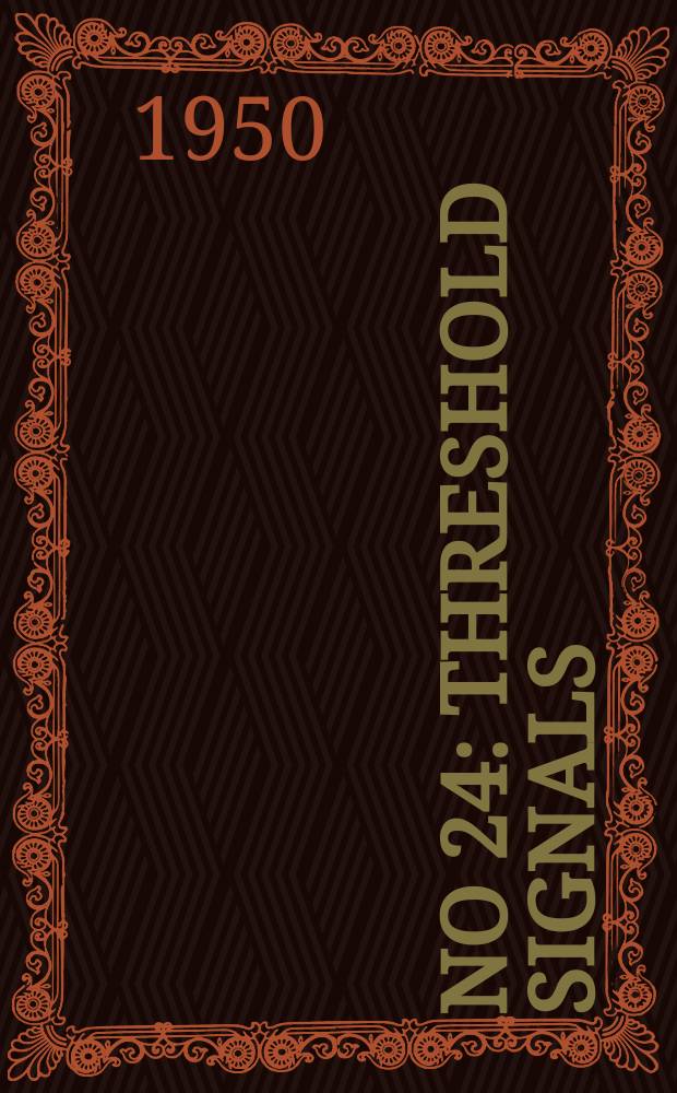 [No 24] : Threshold signals