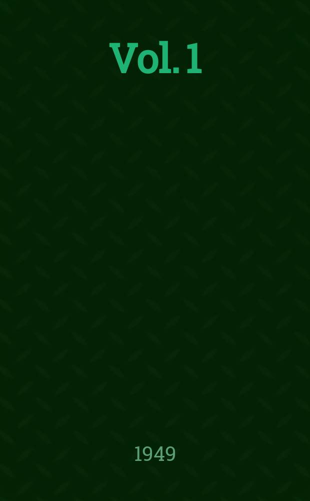 Vol. 1
