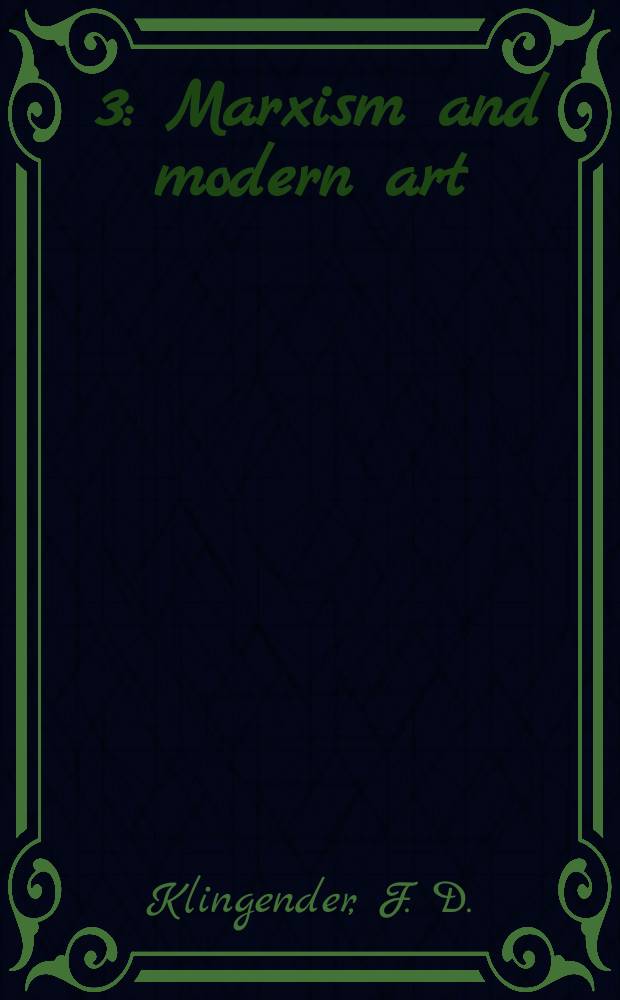 [3] : Marxism and modern art