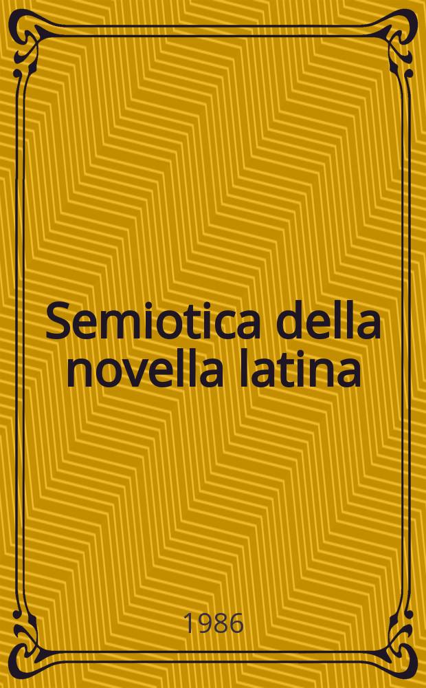 4 : Semiotica della novella latina
