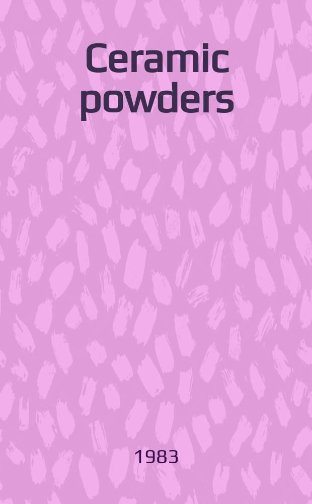 16 : Ceramic powders