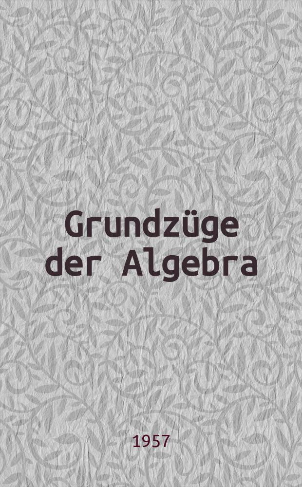 9 : Grundzüge der Algebra